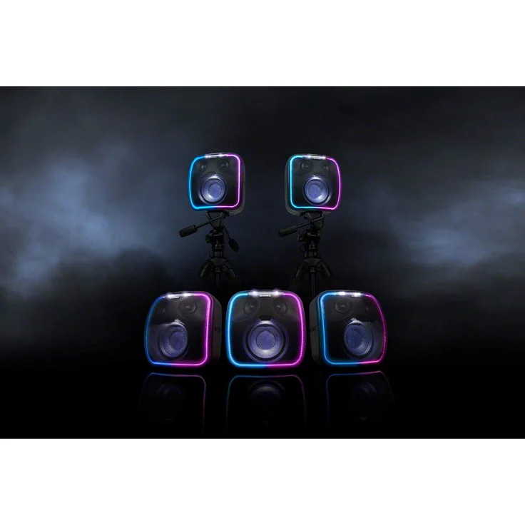 Sony SRS-XB501G Bluetooth-Lautsprecher mit Lichteffekten, Subwoofer, Mikrofon, wasserdicht, schwarz – Bild 9