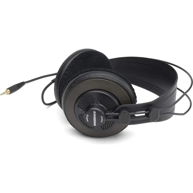 Samson SR850 Professioneller Studio Referenz Over-Ear-Kopfhörer, schwarz – Bild 3