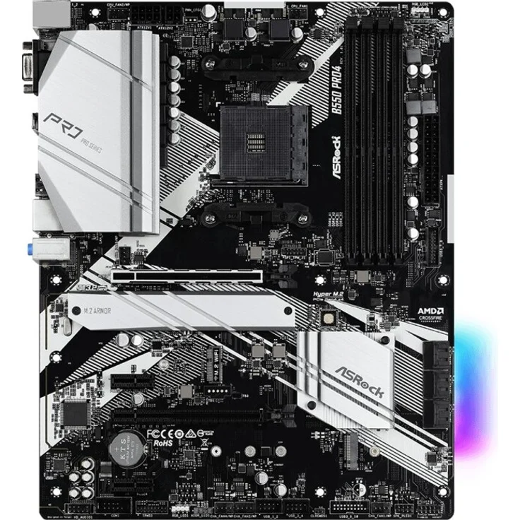 Asrock B550 Pro4 - ATX, AMD B550, Sockel AM4, Dual-channel DDR4 (90-MXBCZ0-A0UAYZ) – Bild 2