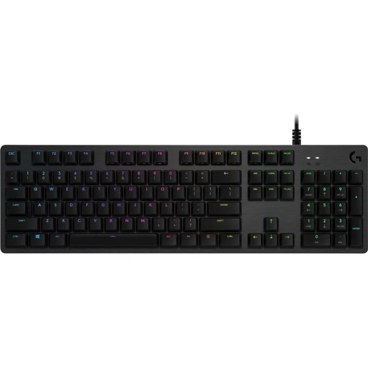 Logitech Gaming G512 - Tastatur - Hintergrundbeleuchtung - USB - QWERTZ - Niederländisch - Romer-G Tactile - Kohle (920-008727) – Bild 1