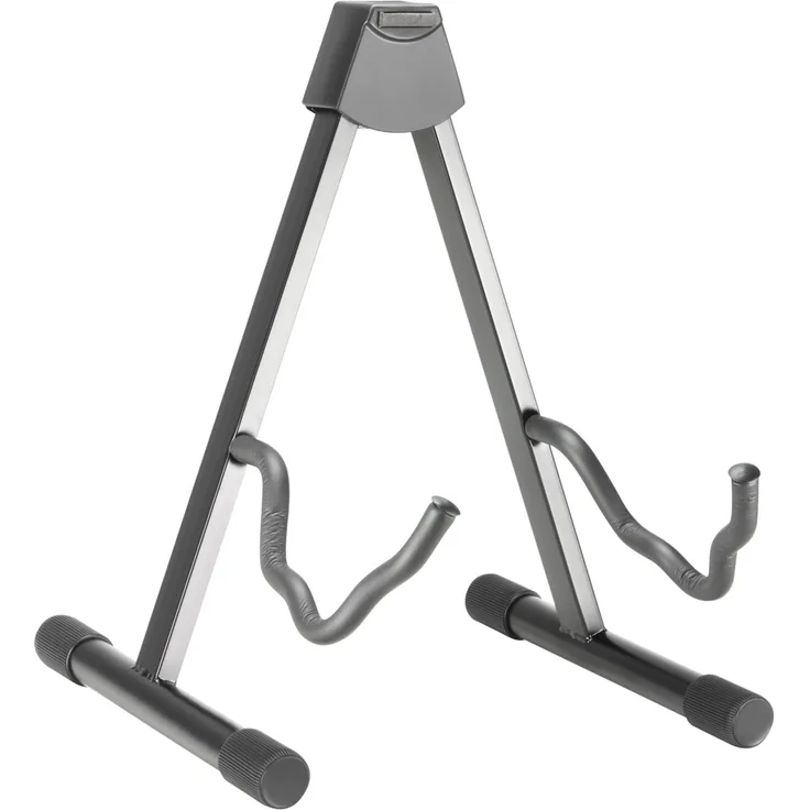 ah Stands SGS103 Gitarrenständer zusammenklappbar Akustik- & E-Gitarren Ständer A-förmig stabiler Gitarren-Ständer rutschfest, schwarz