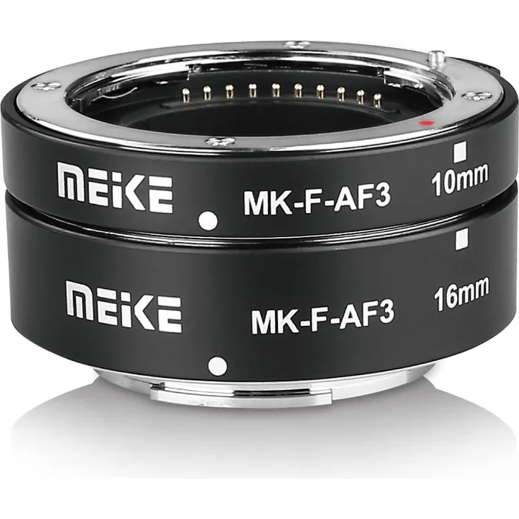 MEIKE MK-F-AF3 Auto Fucus Macro Extension Tube for Compatible with All Fujifilm Mirrorless Camera(10mm 16mm only or conbination )X-T1 X-T2 X-Pro1 X-Pro2 X-M1 X-T10 X-A1 X-A2 X-E1 X-E2 X-E3 etc