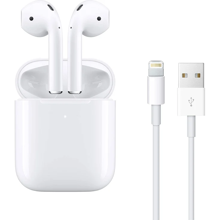 Apple AirPods (2. Generation) mit kabellosem Ladecase, True Wireless In-Ear Kopfhörer mit Bluetooth, Mikrofon, geeignet für iPhone, weiß (MRXJ2ZM/A) – Bild 7