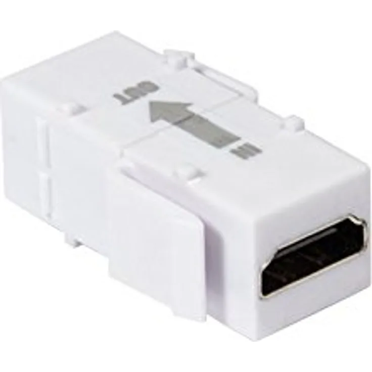 Logilink HDMI Multimedia Durchführungskupplung zum Einbau in Keystone Panels oder Anschlussdosen