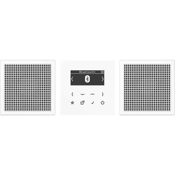 Jung DABLS2BTWW DAB+ Unterputzradio mit Bluetooth, weiß