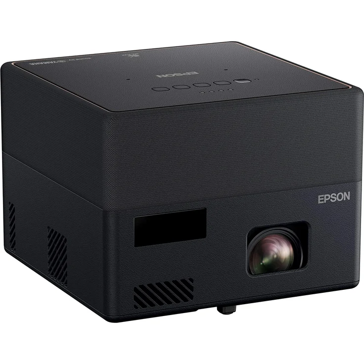 Epson EF-12 Mini-Beamer, 3LCD, Full HD (1920 x 1080), Kontrast 2500000:1, 1000 ANSI-Lumen, Bildverhältnis 16:9, WLAN, schwarz – Bild 2