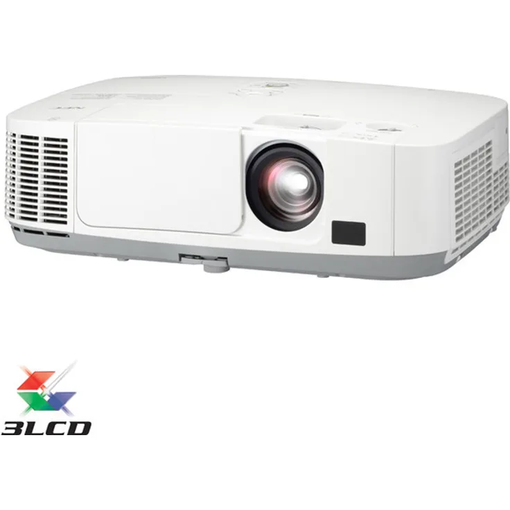 NEC P451W Business-Beamer, LCD, WXGA (1280 x 800), Kontrast 4000:1, 4500 ANSI-Lumen, Bildverhältnis 16:10, weiß