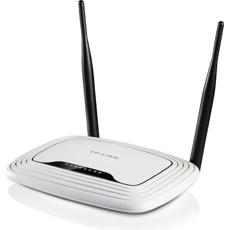 TP-Link TL-WR841N N300 WLAN Router (300Mbit-s (2,4GHz), 4 x 10-100Mbit-s LAN Ports, für Anschluss an Kabel-, DSL-, Glasfasermodem, Access Point Modus, IPv6), weiß- schwarz
