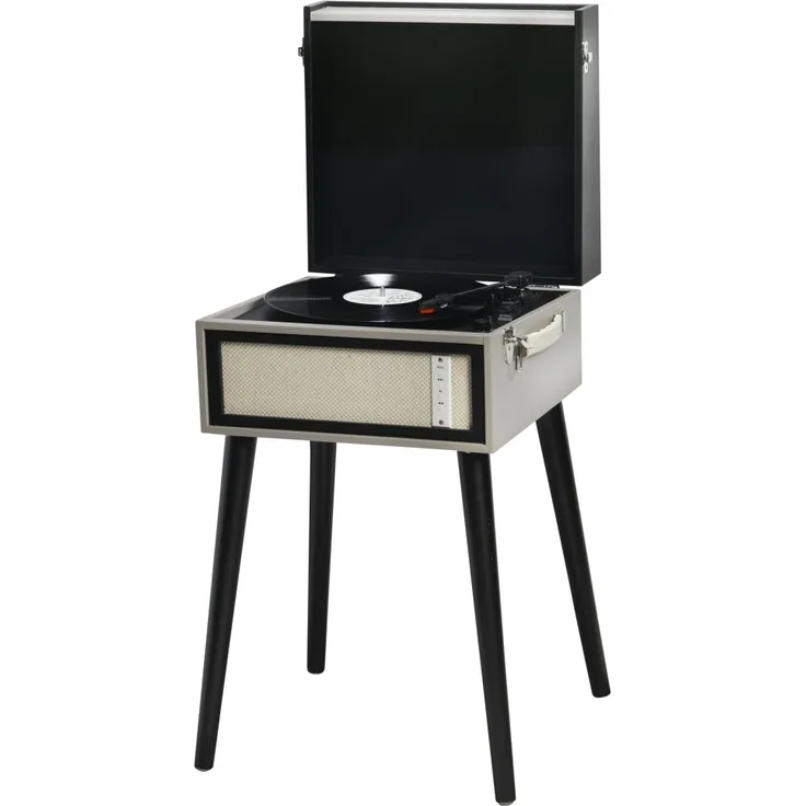 Denver Bluetooth Plattenspieler im Koffer Design Beige-Schwarz