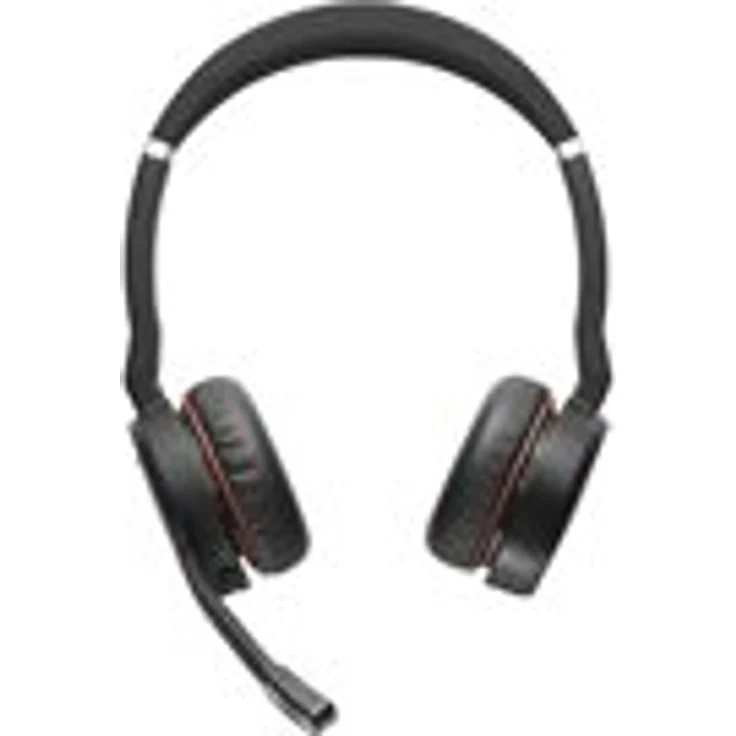 Jabra Evolve 75 MS Wireless Stereo On-Ear Headset Microsoft zertifizierte Kopfhörer mit langer Akkulaufzeit USB Bluetooth Adapter Schwarz – Bild 4