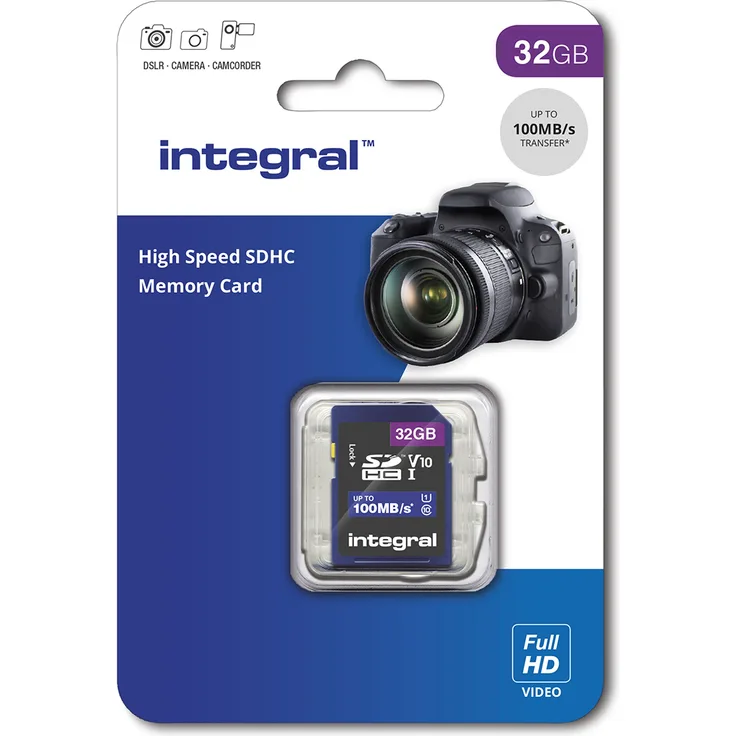 Integral insdh32g 32 GB High Speed SDHC-Speicherkarte