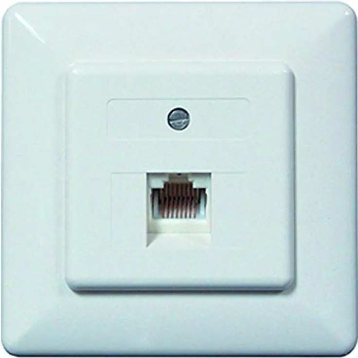 PROTEC.NET PUAE Anschlussdose 1xRJ45 8(8) UP cw