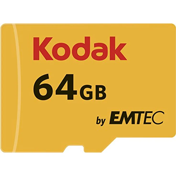 KODAK EKMSDM64GXC10HP Ultra 64GB MicroSD Speicherkarte, Highspeed, Microsdxc, inkl SD-Adapter, UHS-I, U3, A1, V30, bis 95 MB-Sek