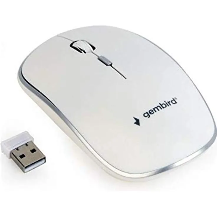 Mouse USB Optical WRL-White MUSW-4B-01-W Gembird