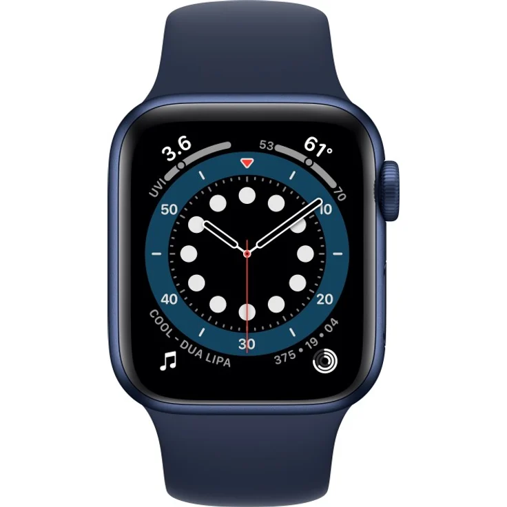 Apple Watch Series 6 Smartwatch GPS + Cellular, 40mm, Aluminiumgehäuse Blau, Sportarmband Dunkelmarine – Bild 2
