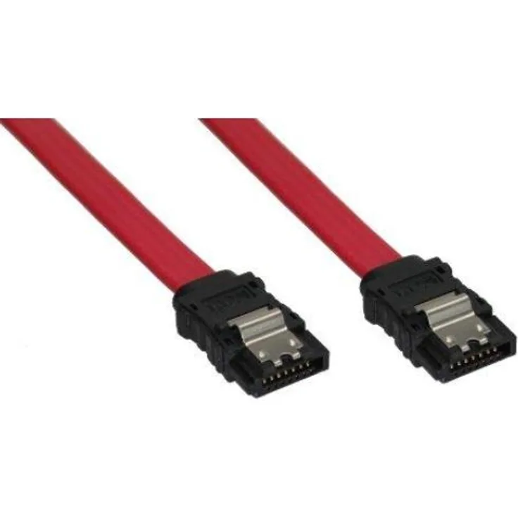 InLine - Serial ATA-Kabel - Serial ATA, 7-polig - Serial ATA, 7-polig - 30cm - verriegelt (27703A)
