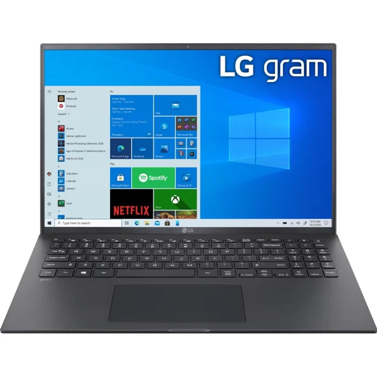 LG gram (2021) Laptop - 16 Zoll, Full HD, Intel Core i5-1135G7, 16GB RAM, 512GB SSD, Windows 10 Pro 64-Bit (16Z90P-G.AP55G)