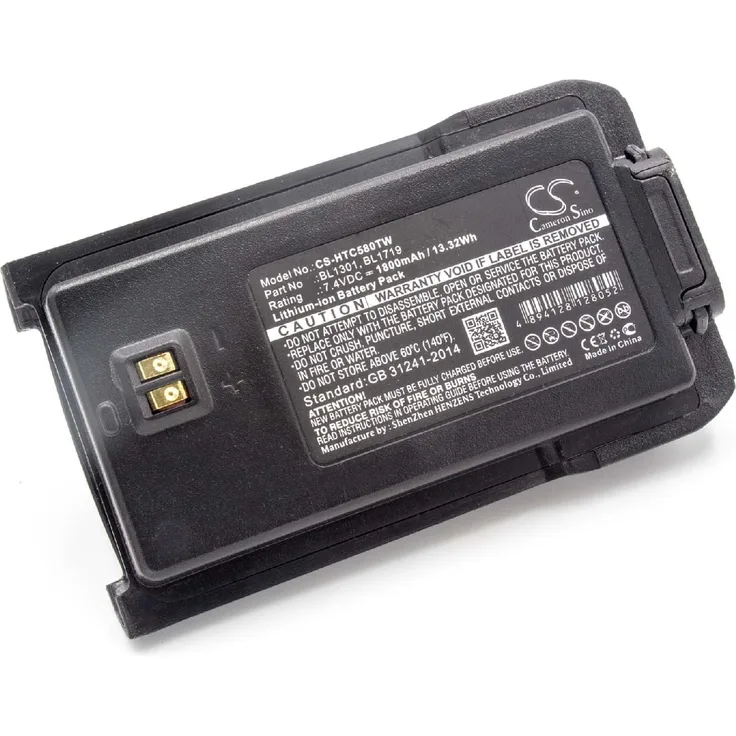 VHBW Akku, geeignet für Funkgerät, Walkie Talkie wie Hyt/Hytera BL1301 1800 mAh, 7,4 V, Li-Ion