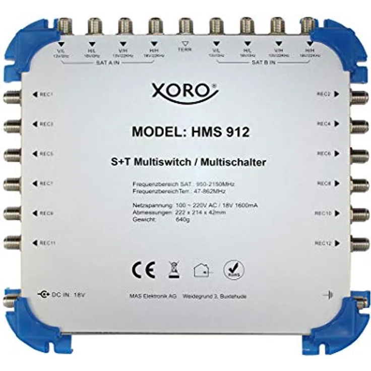 Xoro Multischalter HMS 912 (SAT200226)