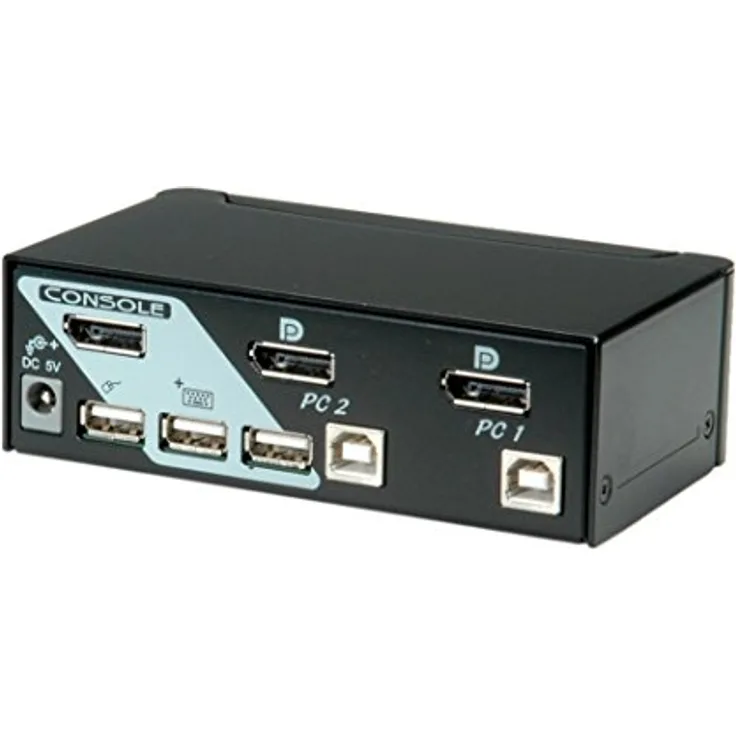 ROLINE KVM Switch (DisplayPort, USB 2.0)