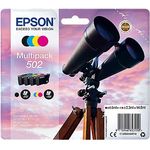 Epson Original 502 Tinte Fernglas, XP-5100 XP-5105 WF-2860DWF WF-2865DWF (Multipack 4-farbig)