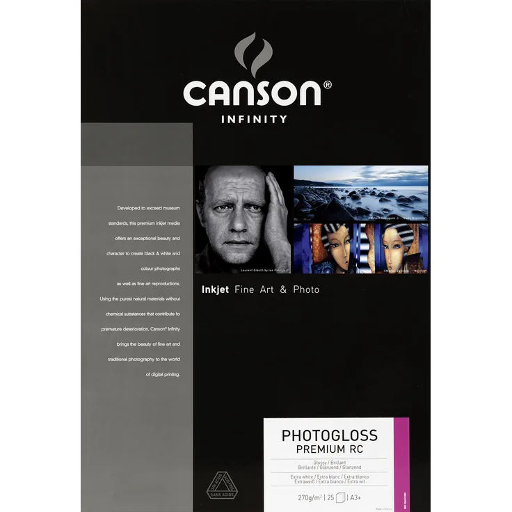 Canson 206231005 PhotoGloss Premium RC Box, Photopapier, A3+