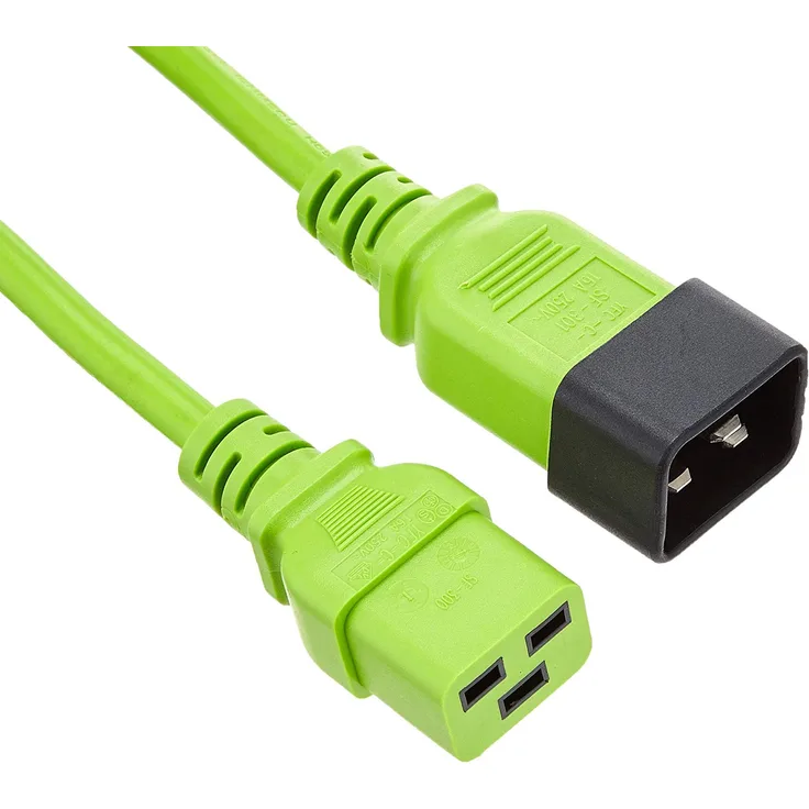 Advanced Cable Technology C13 - C14 - 3.00m 3m C13-Koppler C14-Koppler Grün Stromkabel (AK5115)