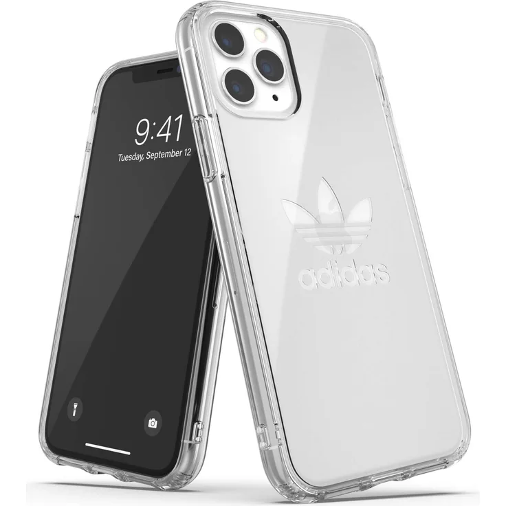 adidas Originals Kompatibel mit iPhone 11 Pro Hülle, Großes Logo Druck Transparente schützende Handyhülle - Transparent