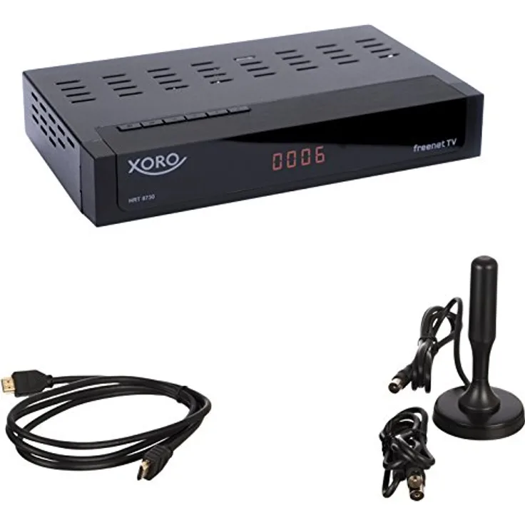 Xoro HRT 8730 Kit DVB-T/T2, HDMI, EPG, Aufnahmefunktion, schwarz