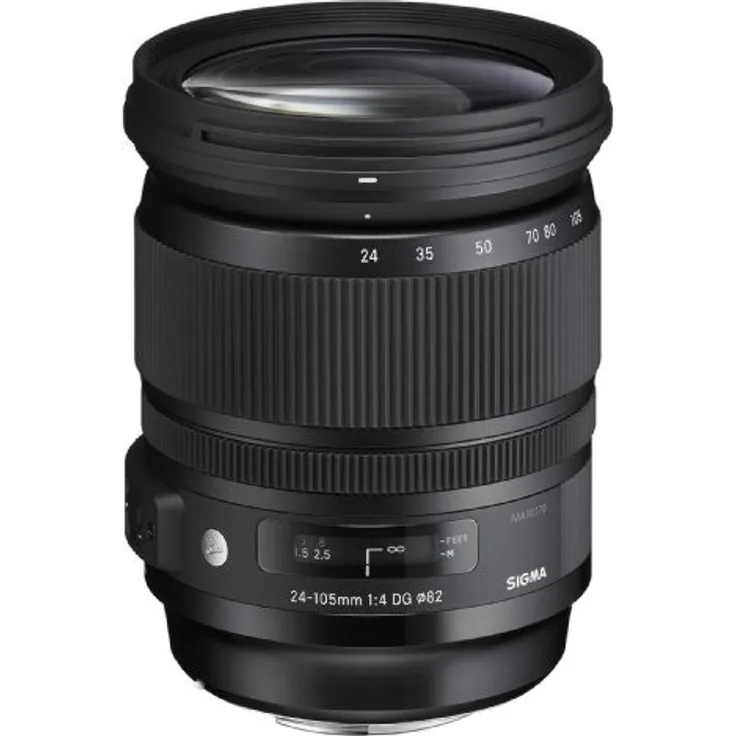 Sigma 24-105mm F4,0 DG OS HSM Art Objektiv (82mm Filtergewinde) für Nikon Objektivbajonett