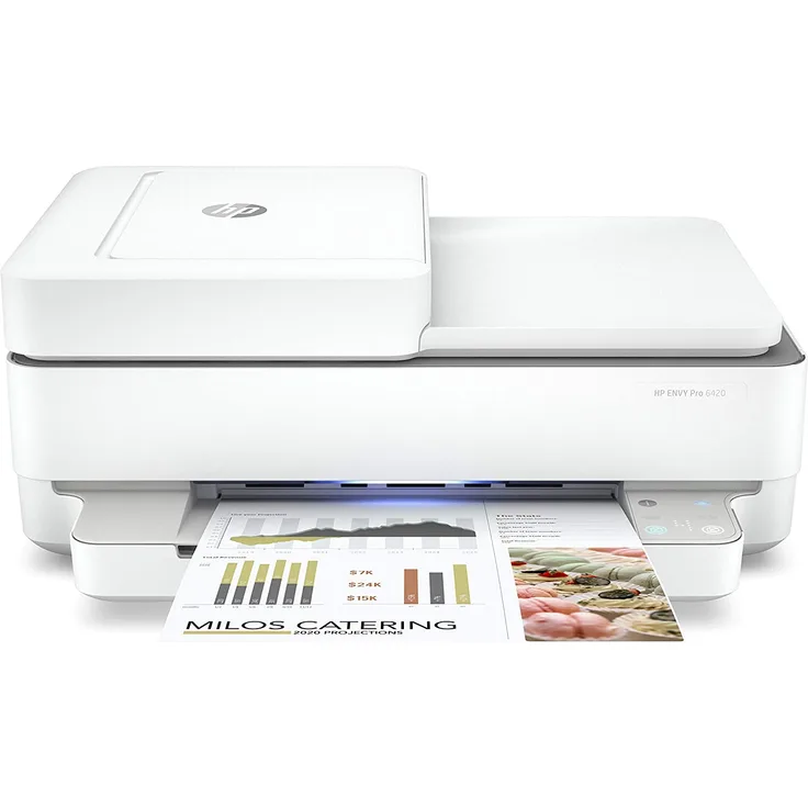 HP Envy Pro 6420 (4-in-1) Multifunktionsdrucker - (Thermal Inkjet) Farbe, Druckgeschwindigkeit: 10 s/w, 7 Farbe, Auflösung: 1200 x 1200, USB, WLAN, AirPrint, Instant Ink (5SE45B)