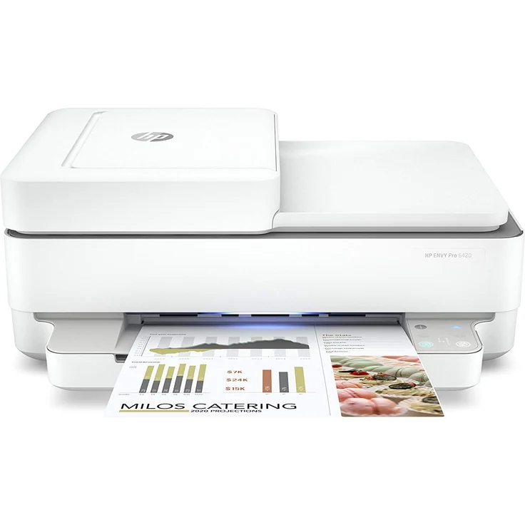 HP Envy Pro 6420 (4-in-1) Multifunktionsdrucker - (Thermal Inkjet) Farbe, Druckgeschwindigkeit: 10 s/w, 7 Farbe, Auflösung: 1200 x 1200, USB, WLAN, AirPrint, Instant Ink (5SE45B) – Bild 1