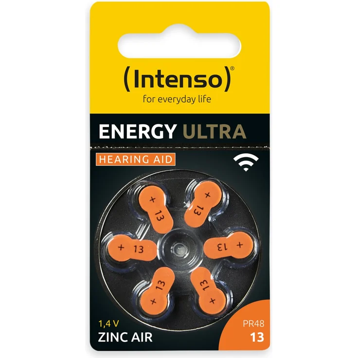 Intenso Energy Ultra Hörgeräte Batterie PR 48-13 6er Blister – Bild 1