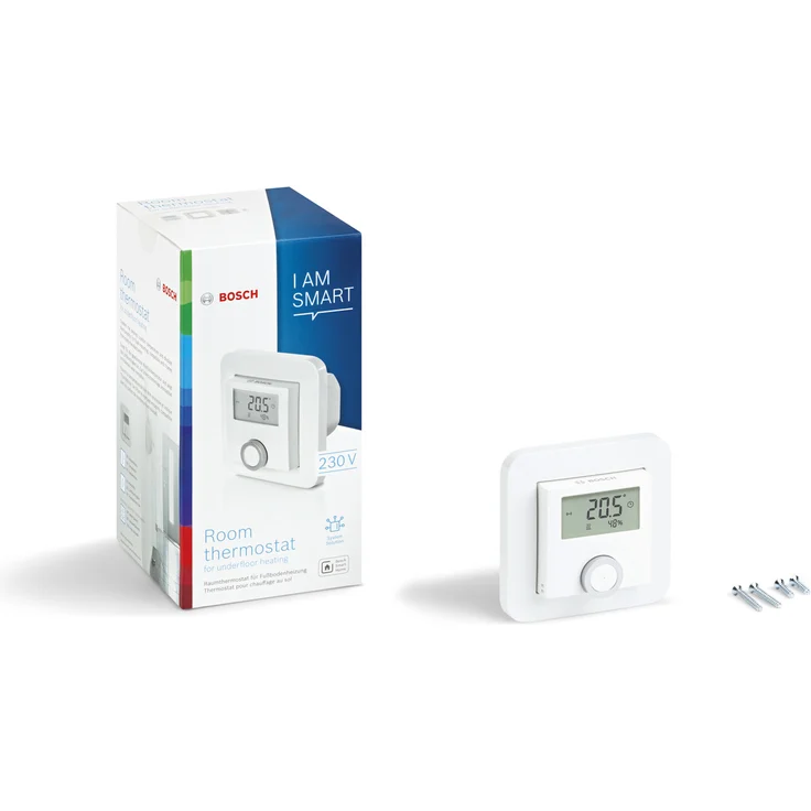 Bosch Smart Home Raumthermostat für Fußbodenheizungen mit kabelgebundener Steuerung, 230 V, kompatibel mit Google Assistant und Alexa, weiß (8750001003) – Bild 13