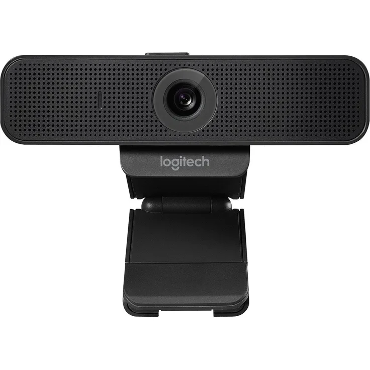 Logitech C925e Business-Webcam, HD 1080p, 78° Blickfeld, Autofokus, RightLight 2 Technologie, Abdeckblende, 2 Stereomikrofone, Für Skype Business, WebEx, Lync, Cisco, PC-Mac - Schwarz (960-001076)