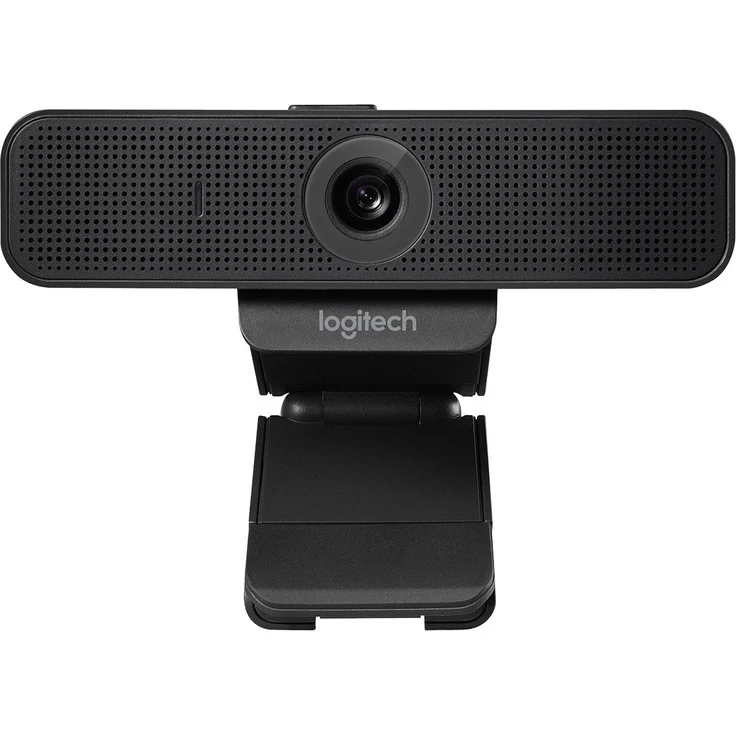 Logitech C925e Business-Webcam, HD 1080p, 78° Blickfeld, Autofokus, RightLight 2 Technologie, Abdeckblende, 2 Stereomikrofone, Für Skype Business, WebEx, Lync, Cisco, PC-Mac - Schwarz (960-001076) – Bild 1