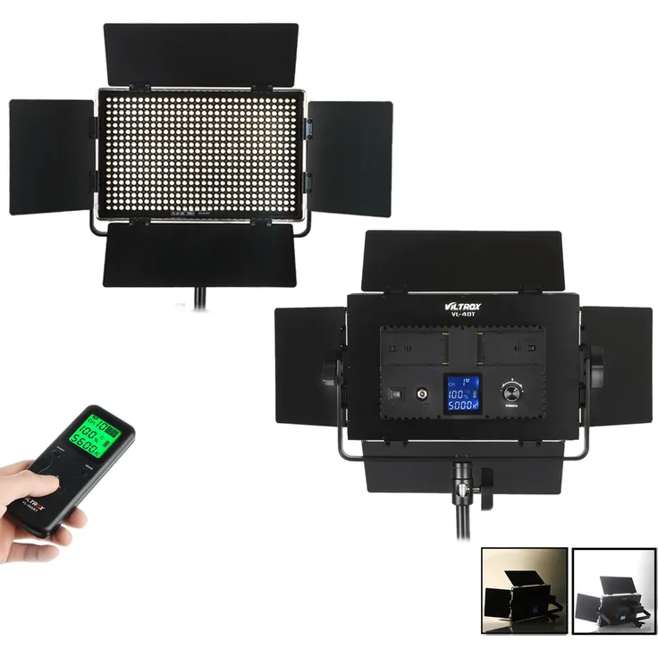 VILTROX VL-40T Pro Dimmable Digitalkamera / Camcorder LED Video Licht, Foto Studio Video Kontinuierliche LED Licht für Canon, Nikon, Pentax, Panasonic, SONY, Samsung und Olympus Digital SLR Kameras 3300-5600K 3950LM 40W