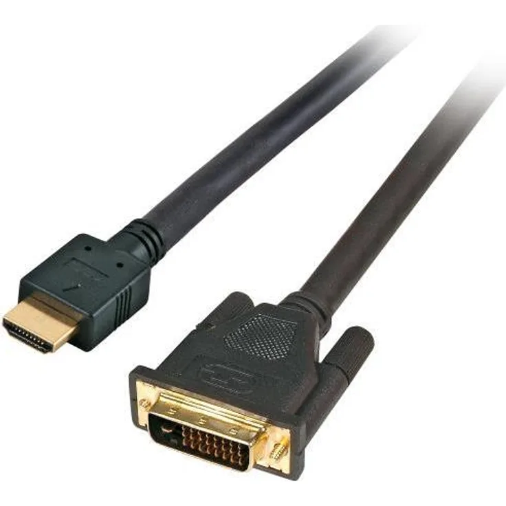 HighSpeed HDMI+ - DVI Kabel HDMI A - DVI-D 24+1 St-St 3m, schwarz Unterstützt eine maximale Auflösung von 1920 x 1080P / FUll HDSchirmung: Folie + GeflechtLeitermaterial: reines Kupfer, Mantel: PVCVergoldete Stecker und Kontakte, Steckergehäuse umspritztK