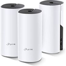 Bild für TP-Link Deco E4 Mesh WLAN Router AC1200 WLAN-Heimnetz-Komplettlösung (Abdeckung bis zu 370m², passt in jeder Art von Zuhause,Multi-Arbeitsmodi, 2x 10-100Mbit-s Ports, 3x pack)