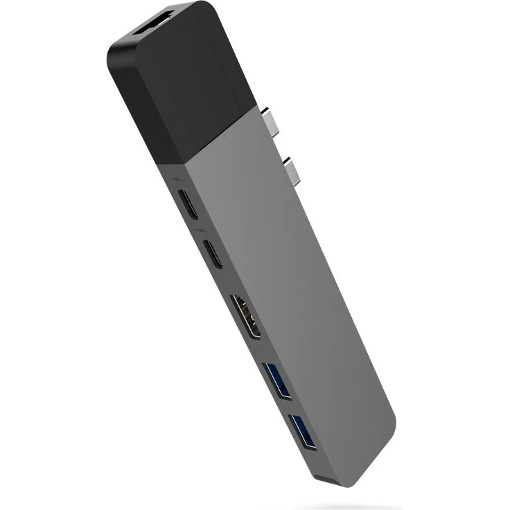 Hyper GN28N-Gray Hyperdrive Net 6-in-2 Hub für MacBook Pro 2016-2017 Grau