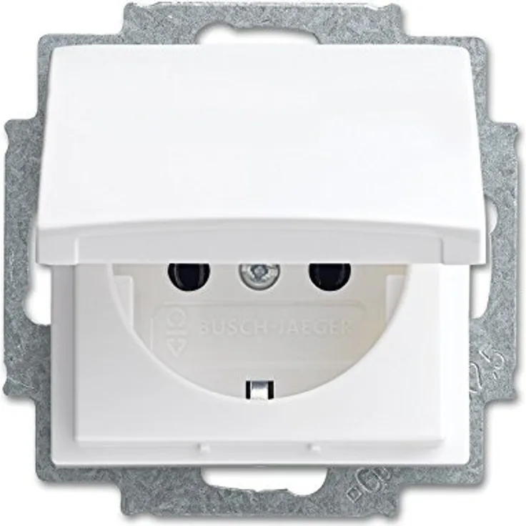Busch-Jaeger SCHUKO Steckdosen-Einsatz 20 EUK-914 alpinweiß Busch-balance SI Steckdose 4011395191248