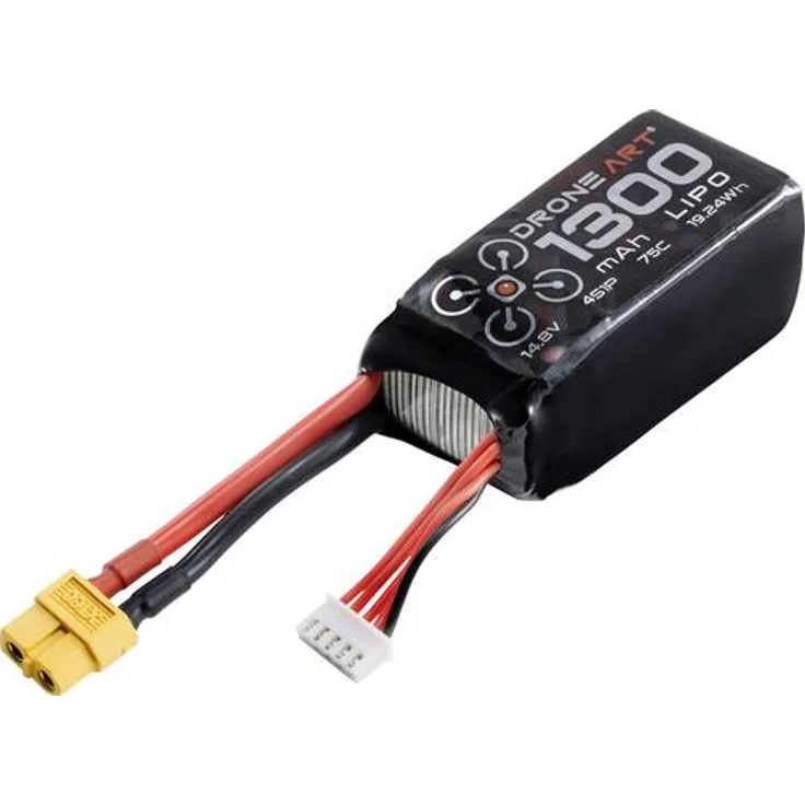 DroneArt Modellbau-Akkupack (LiPo) 14.8V 1300 mAh Zellen-Zahl: 4 75 C Softcase XT60