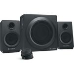Logitech Z333 2.1 Lautsprecher-System mit Subwoofer, Satter Bass, 80 Watt Spitzenleistung, 3,5 mm & Cinch-Eingänge, Multi Device, Steuergerät, EU Stecker, PC-PS4-Xbox-TV-Smartphone-Tablet - schwarz - Preisvergleich
