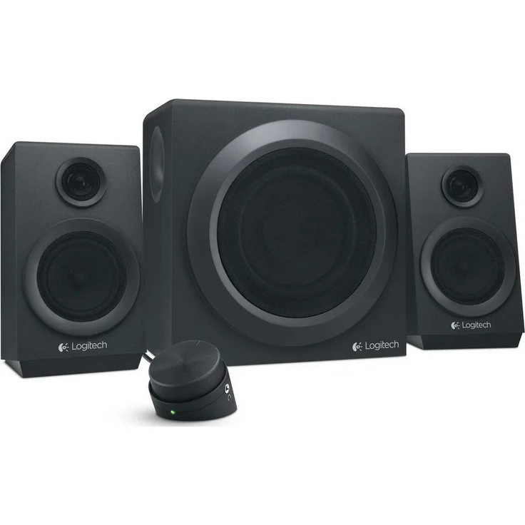 Logitech Z333 2.1 Lautsprecher-System mit Subwoofer, Satter Bass, 80 Watt Spitzenleistung, 3,5 mm & Cinch-Eingänge, Multi Device, Steuergerät, EU Stecker, PC-PS4-Xbox-TV-Smartphone-Tablet - schwarz - Preisvergleich – Bild 1