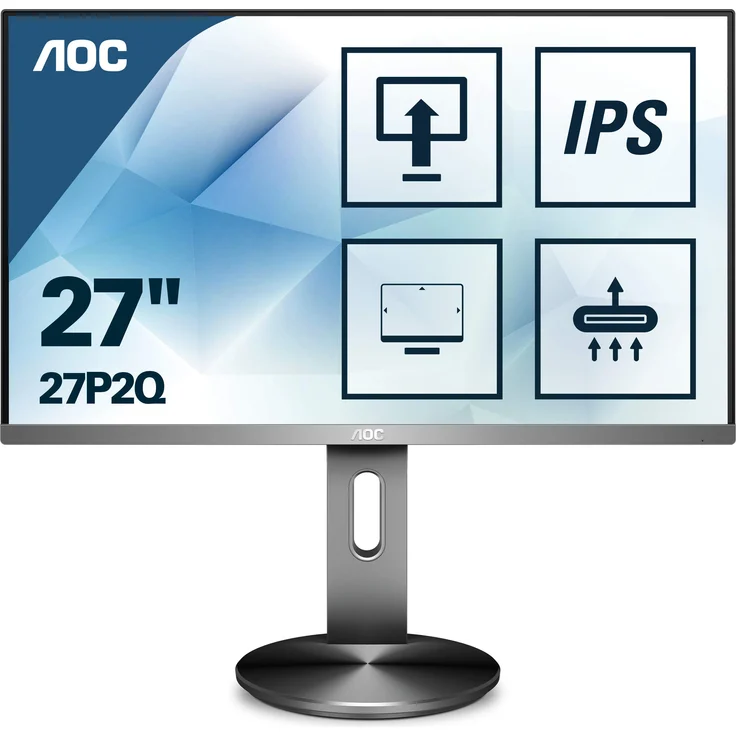 AOC 27P2Q - 27 Zoll, Full HD (1920 x 1080 Pixel), IPS-Panel, 75Hz, 4ms, 250cd/m² (27P2Q) – Bild 1