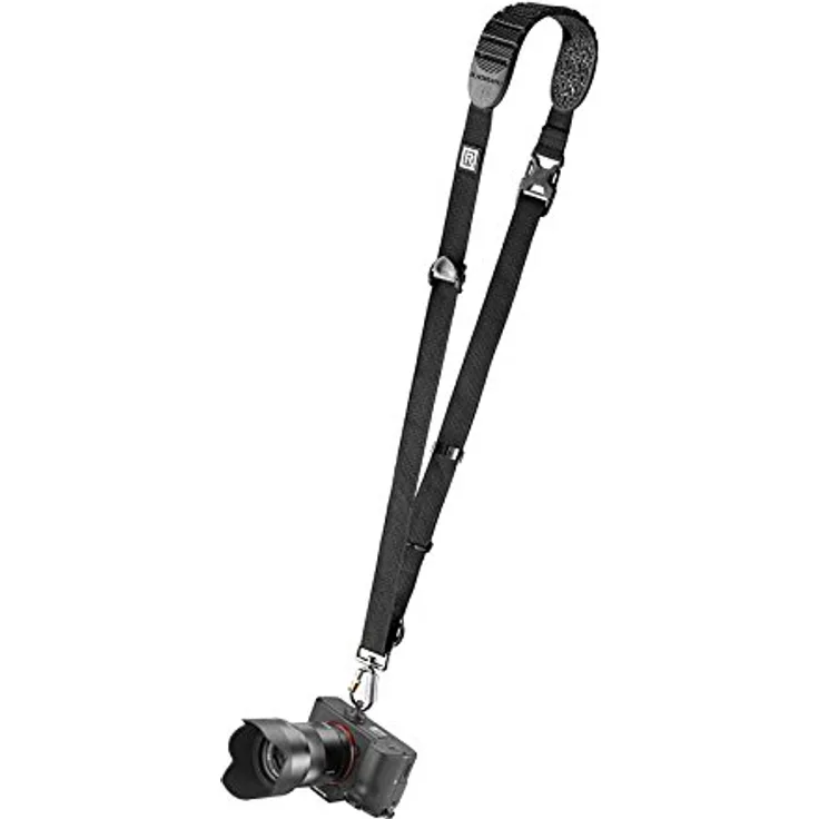 Blackrapid R-Strap Cross Shot Black mit stylischem Design für SLR oder Systemkameras