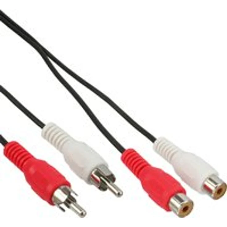 InLine 10 m 2 x RCA männlich zu weiblich Audio Kabel