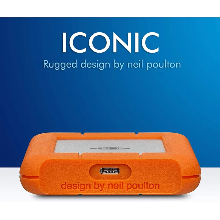 LaCie Rugged USB-C - Festplatte - 2 TB - extern (tragbar) - USB 3.1 Gen 1 (USB-C Steckverbinder) (STFR2000800) – Bild 4