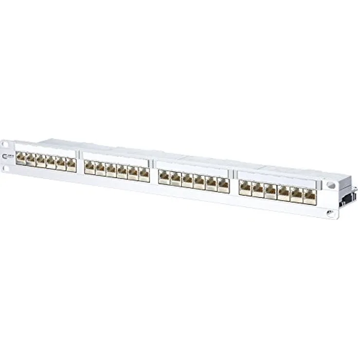 METZ Connect 130856C-E 1U Patch Panel - Patch Panels (IEEE 802.3an, 10 Gigabit Ethernet, RJ-45, Metallisch, Aluminium, 1U)