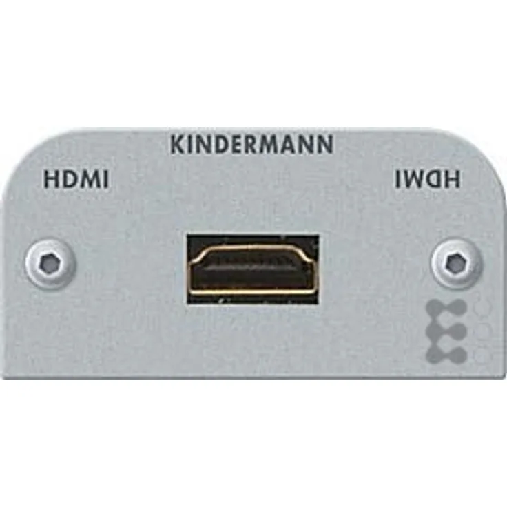 Kindermann 7441000542 HDMI Ethernet Blende mit Kabel Buchse auf Buchse, 54 x 27 mm schwarz